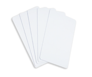 Hvide plastkort